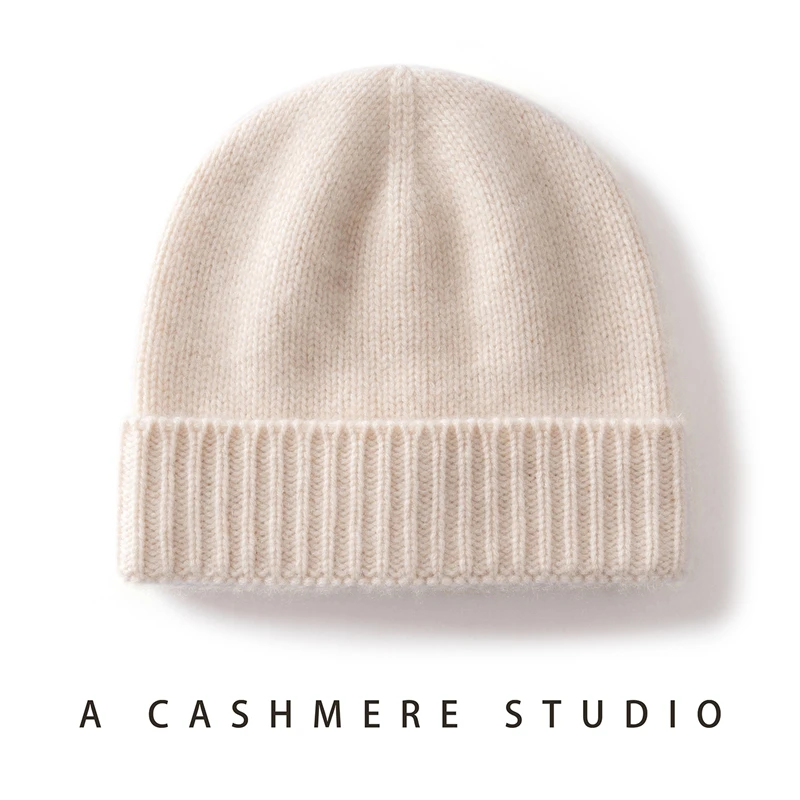 

male and female Knitted Hats Outdoor Pure Cashmere Cap Winter Beanie Hat Thickened Cashmere Soft Warm Men Women Casual Caps