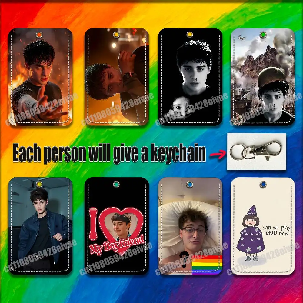 

N-Noah Cameron Schnapp For ID Clips Credit Bank Bag Bus Meal Card Holder Cover Pocket Decoration Keychain