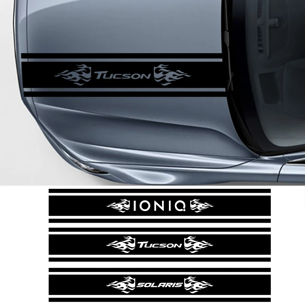 

For HYUNDAI i20 i30 i40 ix35 ix55 IONIQ TUCSON GENESIS CRETA EON STAREX Machine Cover Sticker Automotive Decorative Accessories