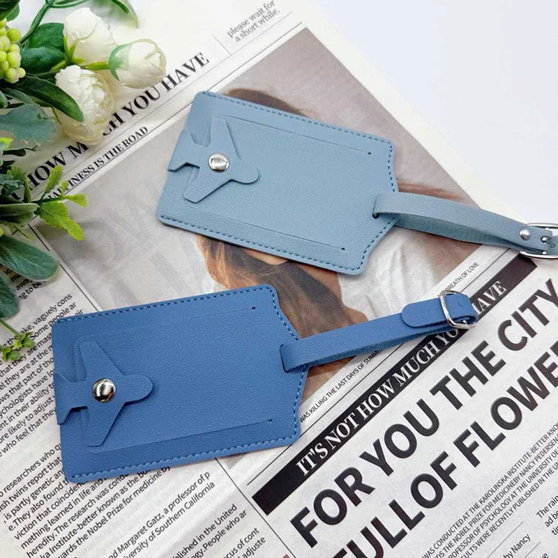 

Бирка для багажа с идентификатором, этикетка для чемодана, именная бирка с адресом, новая авиационная бирка с застежкой, защита от утери, утолщенная, с откидной крышкой