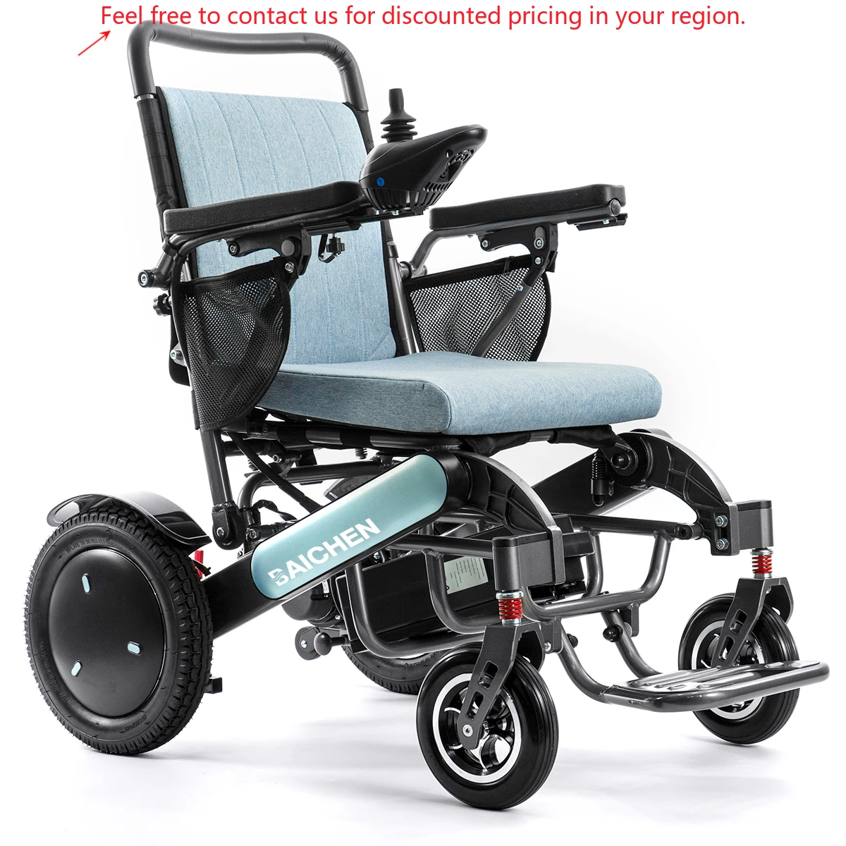 

Baichen Ce Airline Approved Travel Light Weight Portable Folding Motorized Power Wheel Chair 4x4 Electric Wheelchair For Disable