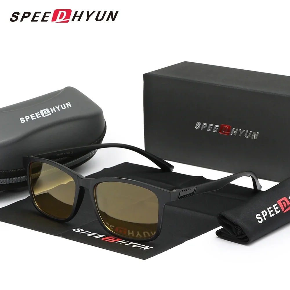 SPEEDHYUN في الهواء الطلق الدراجات TR90 إطار نظارات واقية الرجال نظارات نسائية الصيد القيادة الاستقطاب UV400 الصيف نظارات