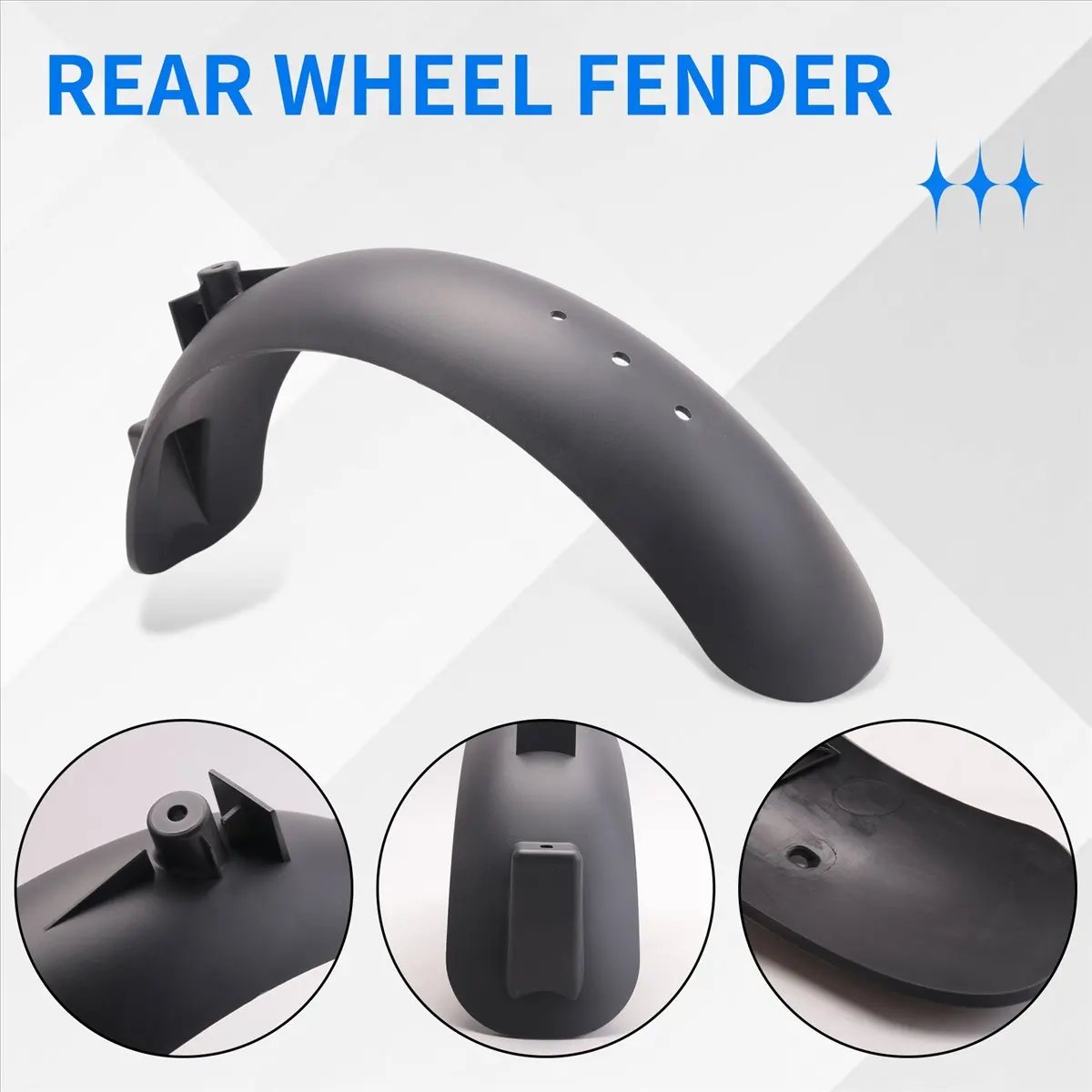 ABJV Electric Scooter Rear Mudguard for 4 Lite (2nd Generation) Mudguard Rear Splash-Proof Accessories