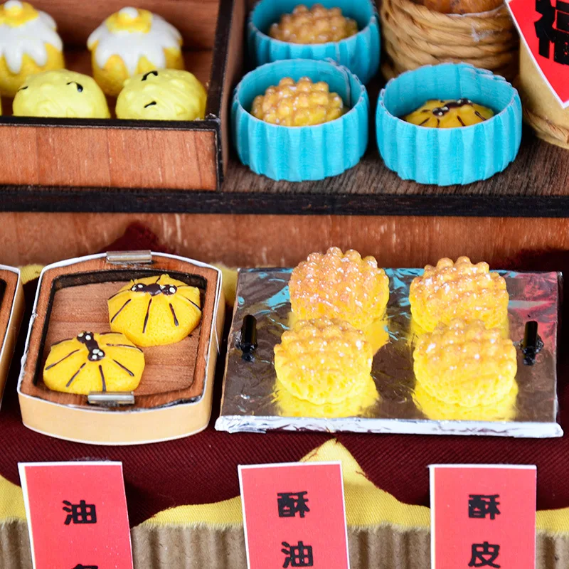 مجموعة نماذج خشبية لمتجر حليب الصويا من OUZEY DIY، مشروع بناء منزل مسرح الشارع الإبداعي، لعبة تعليمية هدية للبالغين 14+ #5