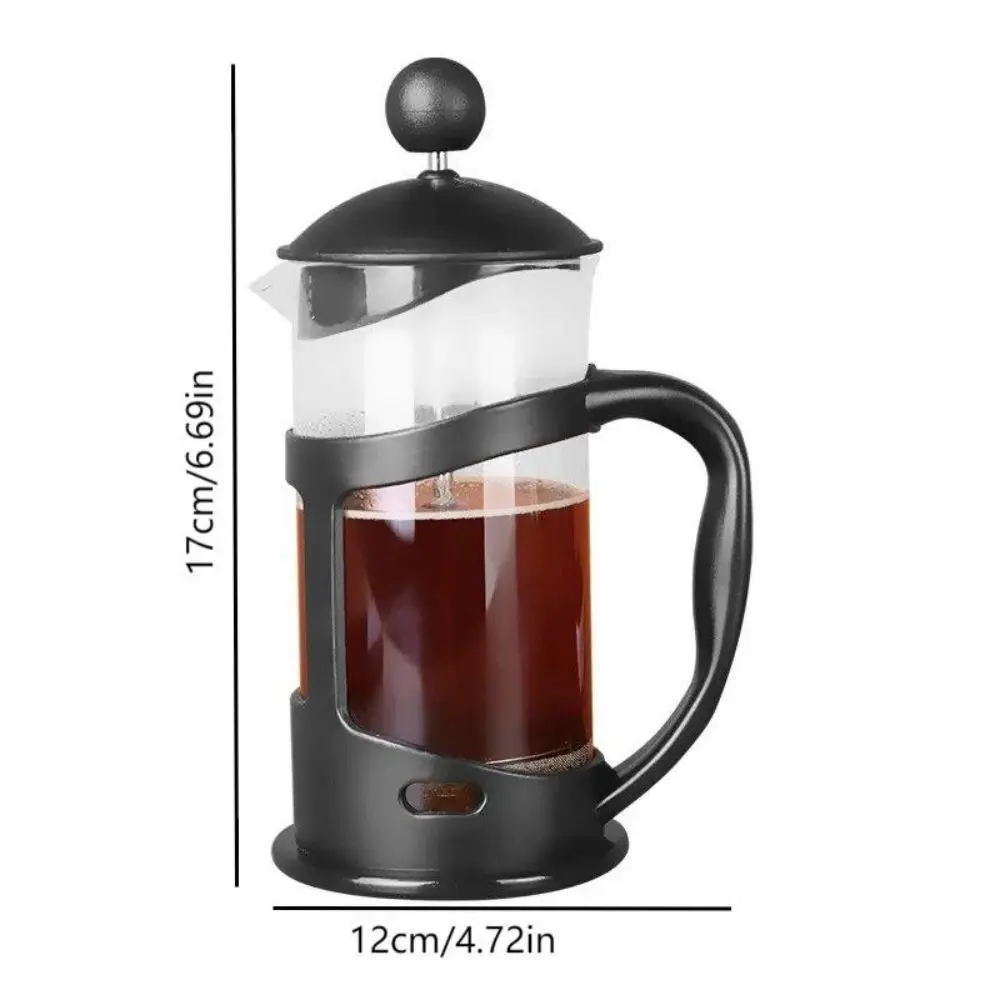 1 pz 350ml vetro French Press caffè/tè Brewer caffettiera bollitore in acciaio inox vetro Thermos Barista strumenti caffè