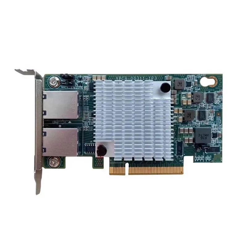 10G Double Port Server Ethernet Card X540-T2 PCIe X8/X16 RJ45 Network Extend Adapter for Synology NAS Desktop PC