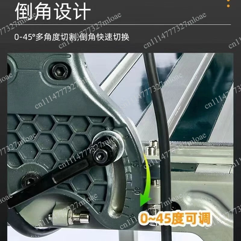 3000 watt stone cutting machine  angle 45 degrees 220V1.2 meters automatic desktop tile  machine water jet