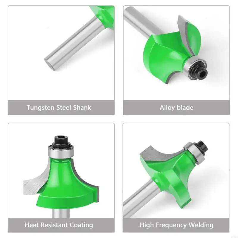 

Профессиональный 12шт деревянный маршрутизатор бит 1/4 дюйма хвостовика