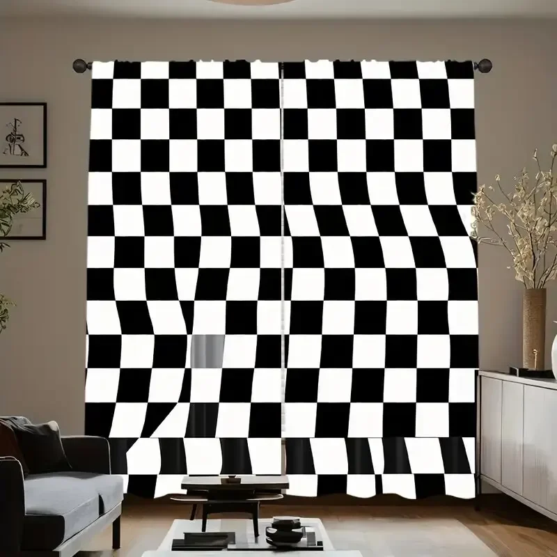 ستائر مطبوعة بنمط برتقالي حديث، ستائر كيس عمود 42*84، غرفة النوم وغرفة المعيشة، ديكور المنزل، ديكور الغرفة #4