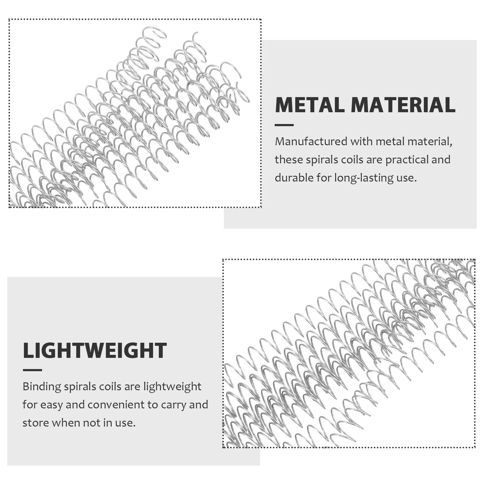 Anneaux de reliure en spirale en métal, 10 pièces, pour carnet de notes, bobines à feuilles mobiles, organisateur de calendrier, reliure, bobines en spirale de calendrier en métal