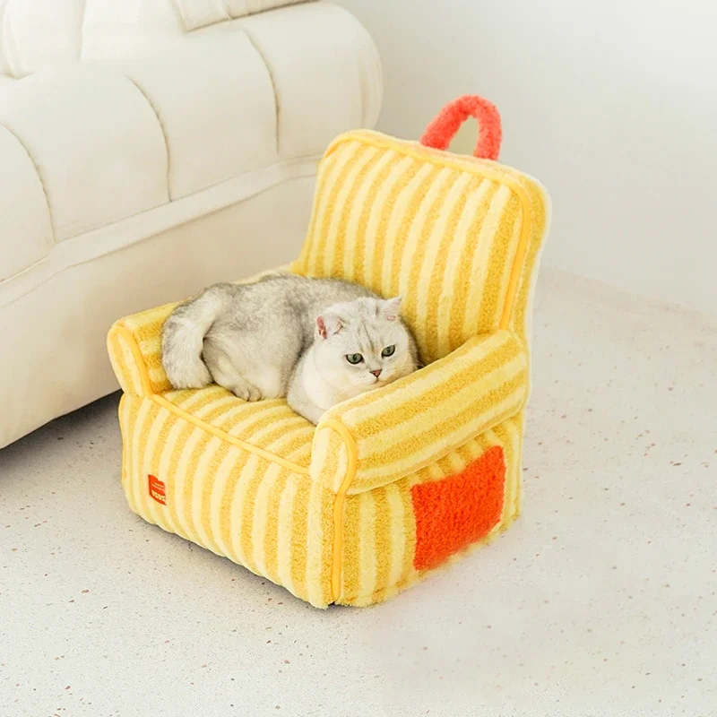 Cat Warm Mats Super Soft Small Dogs Winter Warm Sofa Beds Thicken Pet Fleece Nest Puppy Kitten Washable Sofa