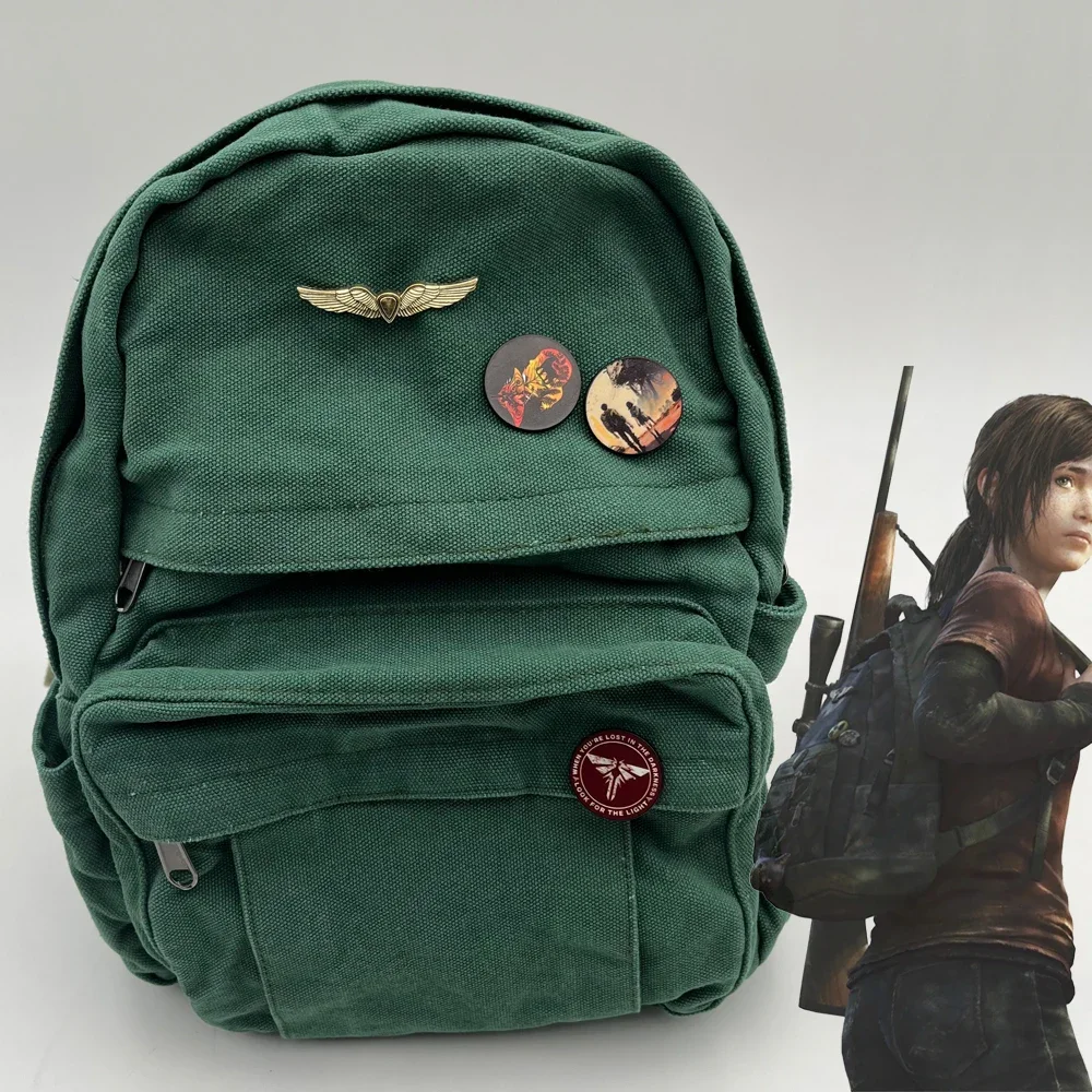 ทีวี The Last of Us คอสเพลย์ Ellie Joel กระเป๋าเป้สะพายหลังเกมนักเรียนกระเป๋านักเรียน Unisex Rucksack กระเป๋าสะพายผ้าใบ