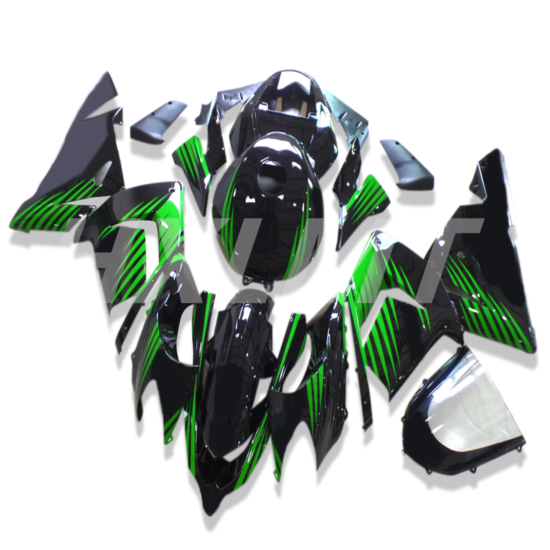 Motorcycle Bodywork For KAWASAKI Ninja ZX10R 04 05 Fairing Kit ZX10R 2004-2005 ZX10R 04-05 Fairing Green Stripe Color