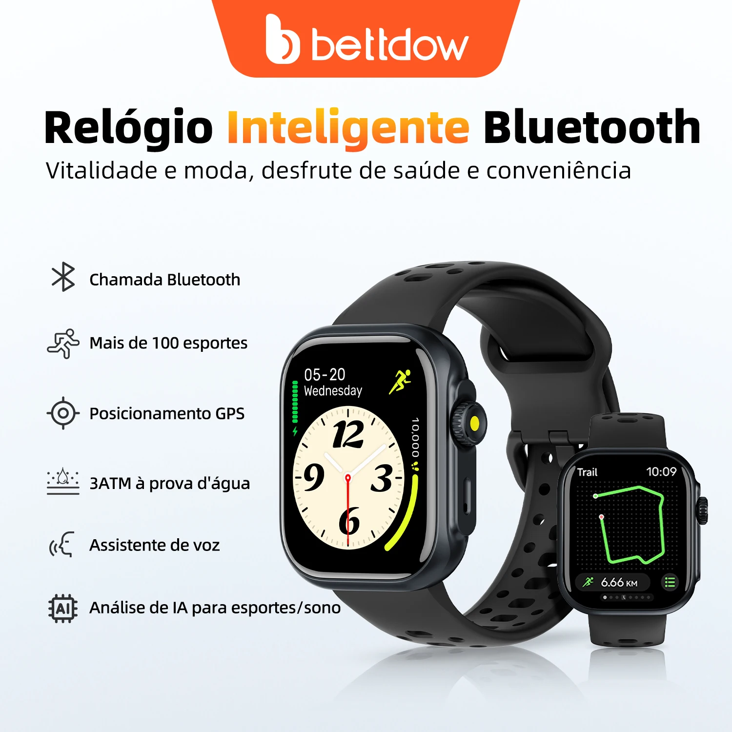 NO BRASIL -  Smartwatch BETTDOW Ai  ATS3085E modelo GPS + Alexa 🆘🇧🇷