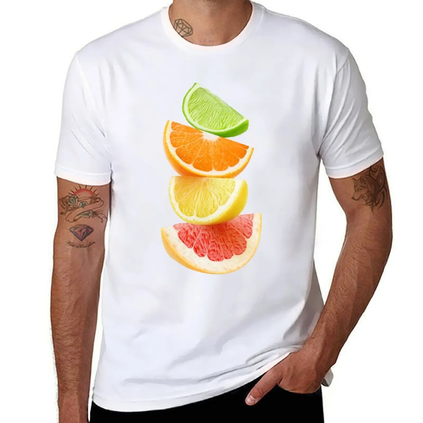 

Citrus slices on top of each other T-Shirt cotton t shirt pack cotton tshirt 100% t shirt personalised T-Shirt