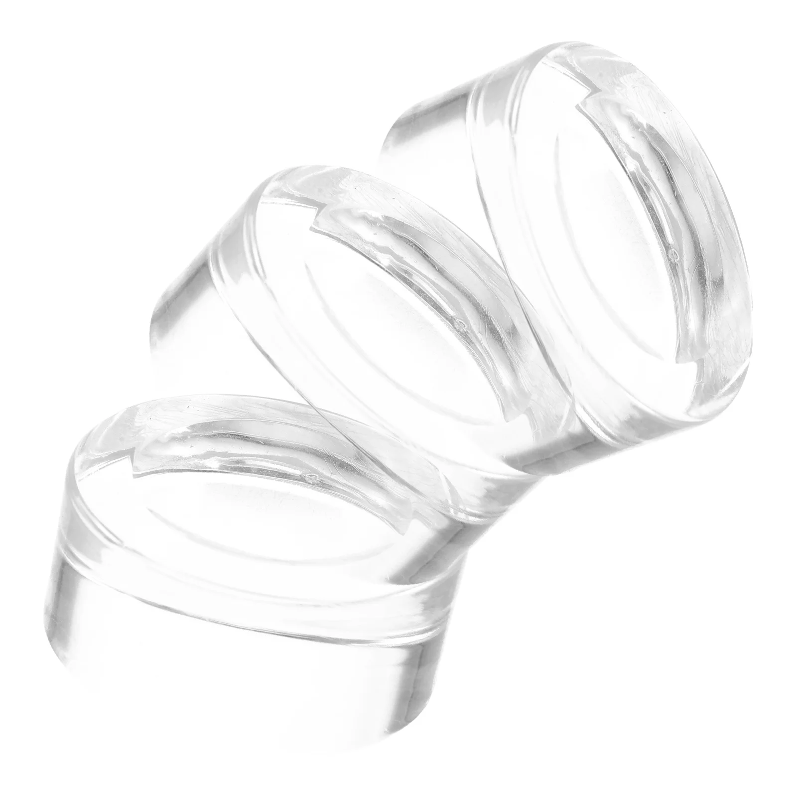 

3Pcs Crystal Sphere Display Stands Transparent Concave Base Stable Support Clear Display Base for Home Office Gallery Decoration