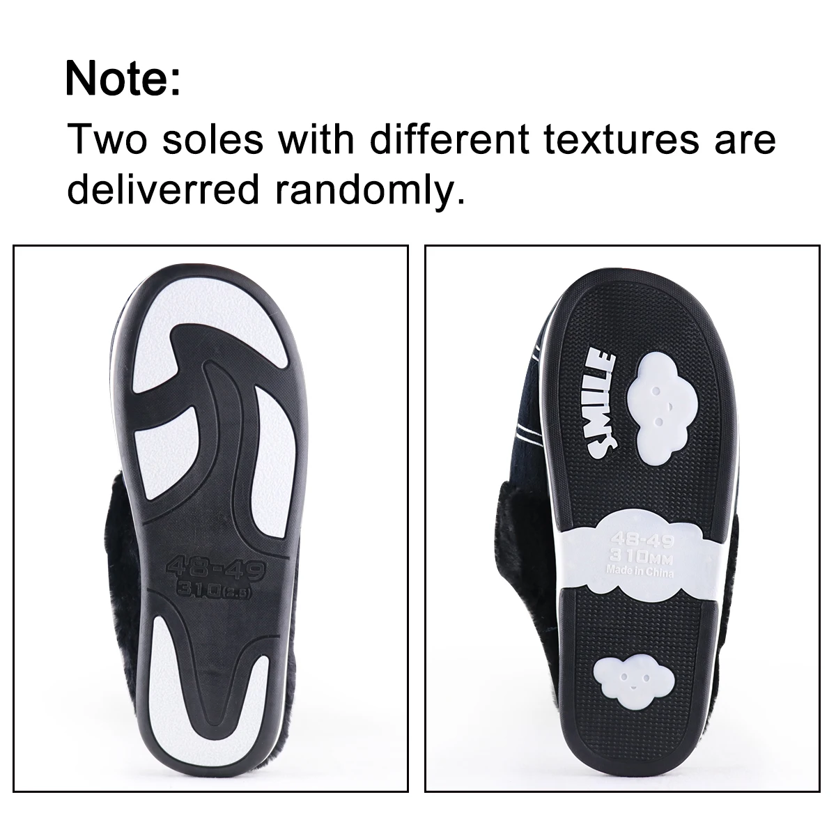 Warm Furry Winter Mens Slippers Indoor Soft Plush Memory Foam Plaid House Shoes Non-slip Fluffy Bedroom Slippers for Men