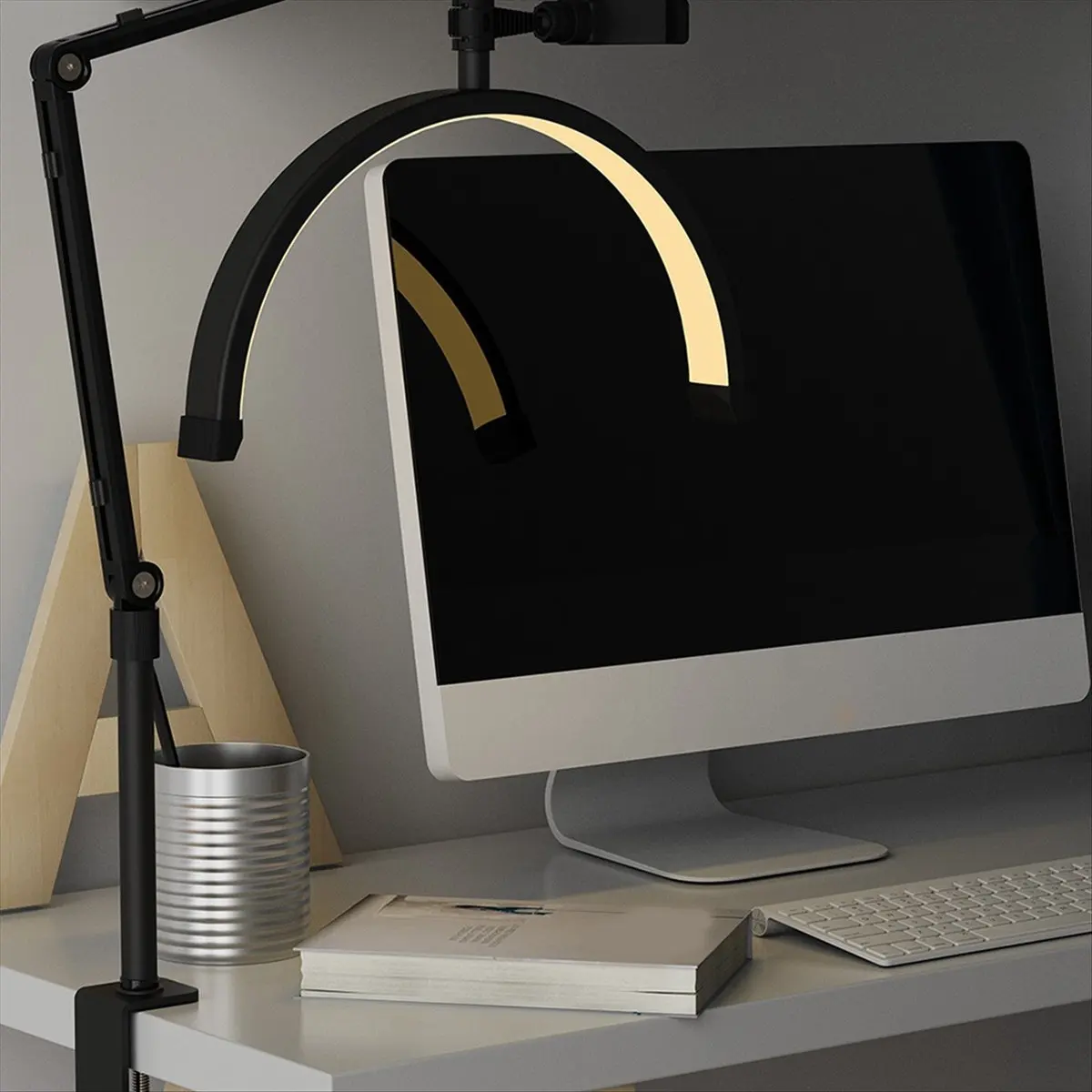 

*ONE DAY 16 Inch 2 in 1 Beauty Light Eyelash U-Shaped Light Salon Floor Lamp Makeup Embroidery Tattoo Beauty Led Light UK Plug,A