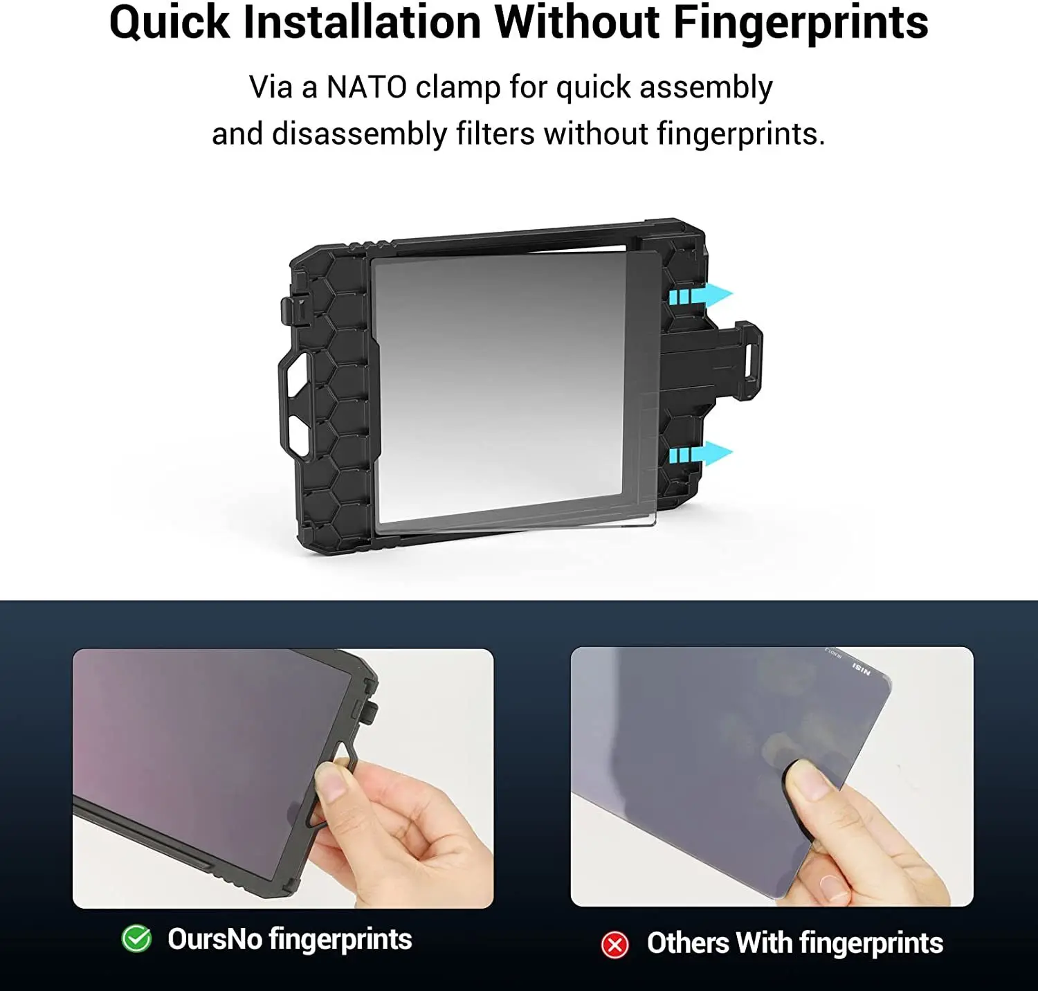 

Smallrig Filter Tray (4 X 4) for Smallrig Mini Matte Box, Compatible with 4 X 4 Plug-in Filters -3320