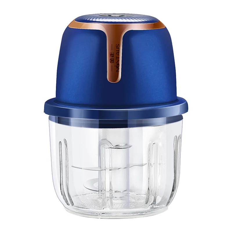 Six-Blade Fine Meat Grinder,  Large-Capacity Garlic Crusher, Safety Sensor Design, High-Power Kitchen Food Processor