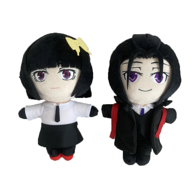 

20cm Anime Bungou Stray Dogs Yosano Akiko Mori Ogai Plush Doll Cartoon Cute Soft Stuffed Pillow Kids Birthday Gift