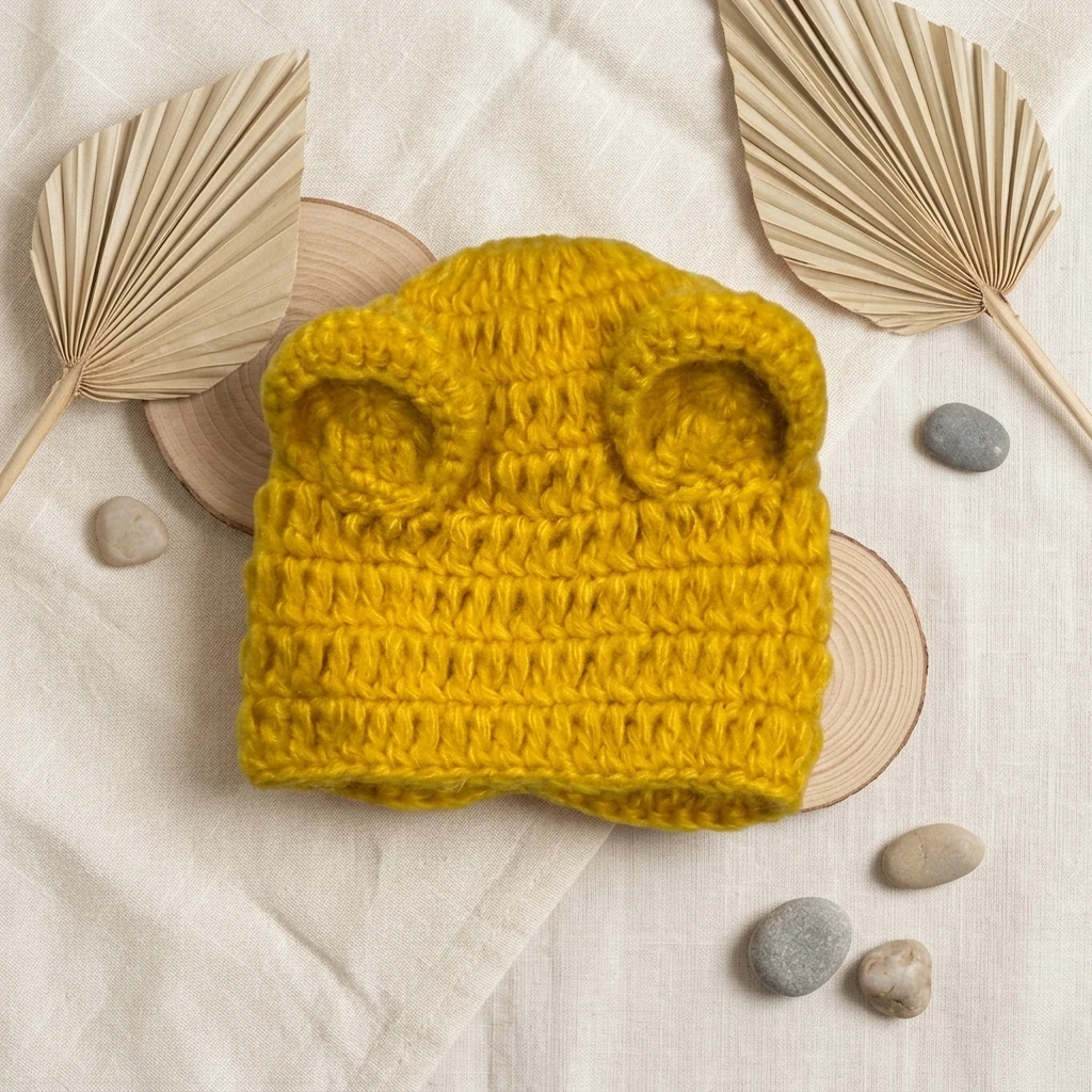 2Pcs Newborn Crochet Bear Costume Soft Knitted Outfit Newborn Baby Photography Photo Props view 5