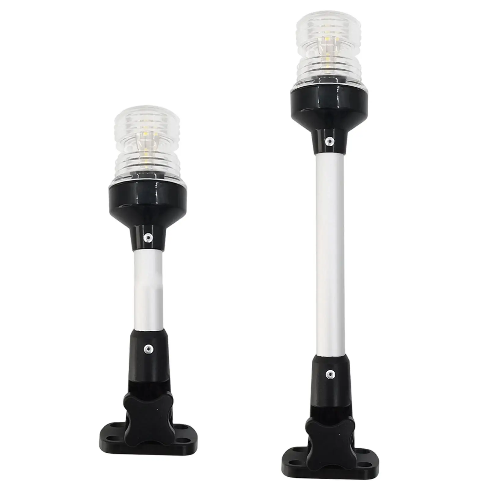 

Marine Navigation Light 12-24V DC LED Anchor Lamp Foldable Sturdy Stern Light for Pontoon Boat Easy Install