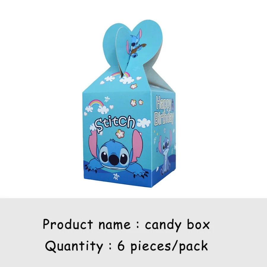 Anime Lilo & Stitch Stitch-thema blauwe feestbenodigdheden, decoratiebanners, cadeauzakjes, wegwerp papieren bekers, borden, tissues