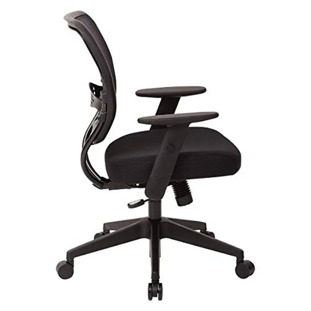 Adjustable Air Grid Back Office Chair with Lumbar Support Ergonomic Desk Seat Commercial Use