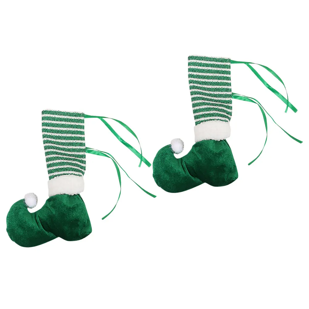 

2pcs Christmas Leg Covers Table Feet Sleeves Non-Slip Reusable Chair Foot Protectors For Xmas Furniture Floor Protectors