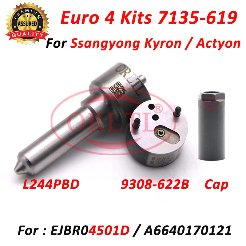 

Ремкомплекты Euro 4: форсунка 7135-619, регулирующий клапан L1244PBD, узел 9308-622B для Ssangyong Actyon Kyron EJBR04501D A6640170121