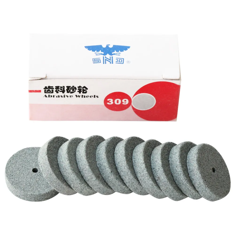 

10 pcs/Box Dental Laboratory Thin Thick Polishing Wheels Grinding Silicon Discs Separation Wheel Dental Lab Material
