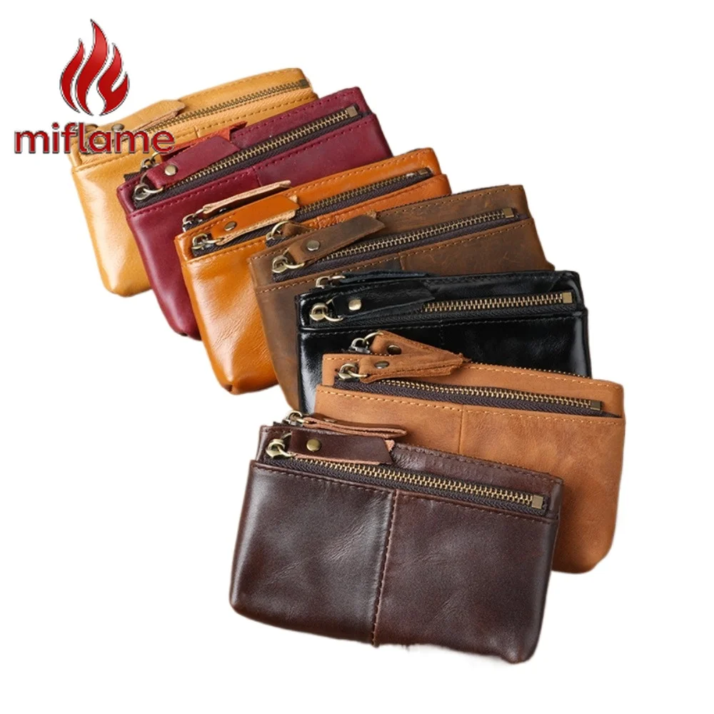 vintage-oil-waxed-leather-mini-wallet-zipper-coin-purse-multifunctional-id-card-holder-case-minimalist-travel-passport-organizer