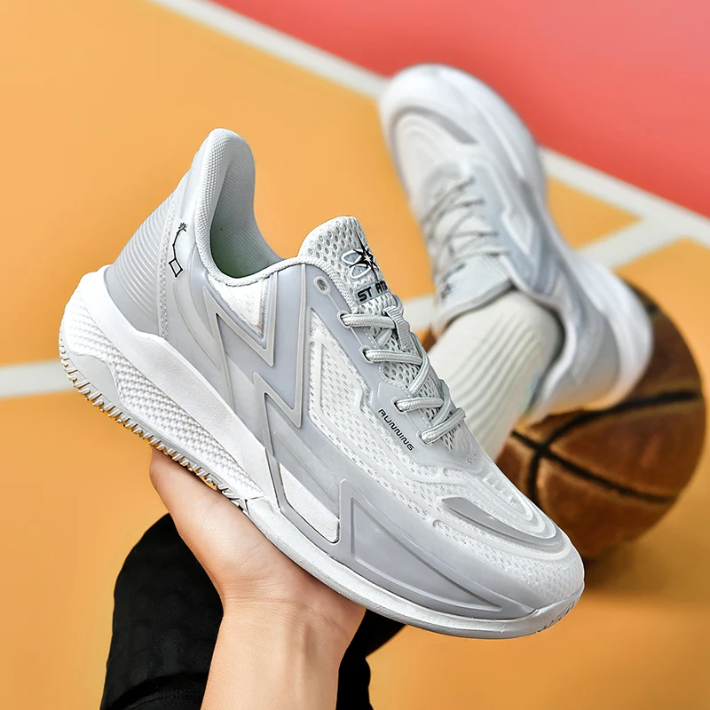 

2025 New autumn basketball shoes men's practical wear-resistant and anti-slip sports shoes luminous student battle boots