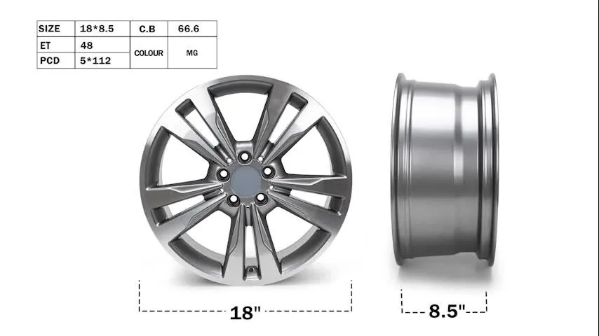18 "wiel vervangende velg voor Mercedes-Benz C300 2015-2021 velg 85371 18x8,5 inch