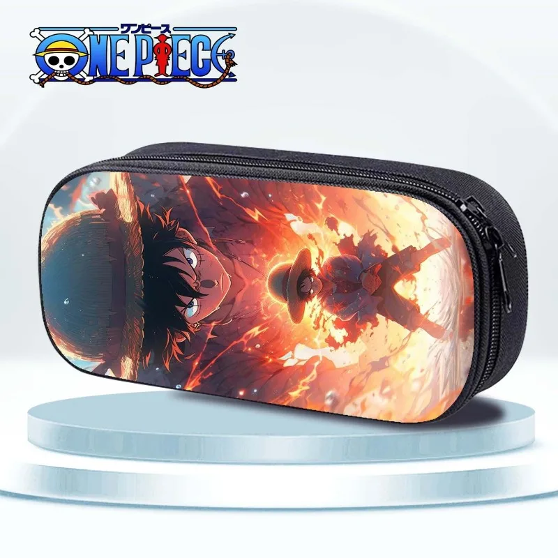 Cartoon Character One Piece Luffy Chopper Stationery Bag, Creative Large-Capacity Portable Waterproof Zipper Student Pencil Case view 5