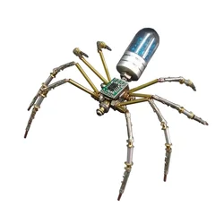 DIY Cyberpunk Mechanical Spider Metal Assembly Insects Model Kit 3D Puzzle Creative Handmade Toys Gift -  90pcs