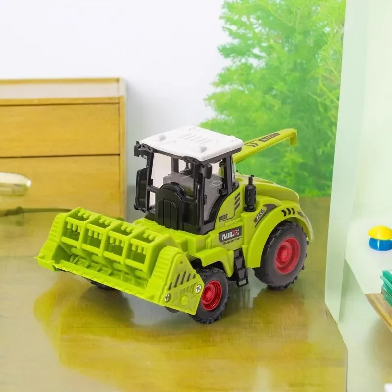 Children\'s Farmers Toy Car Tractor Inertia Harvesting Wheat Looser Transportation Car Simulation Field Engineering Car Model