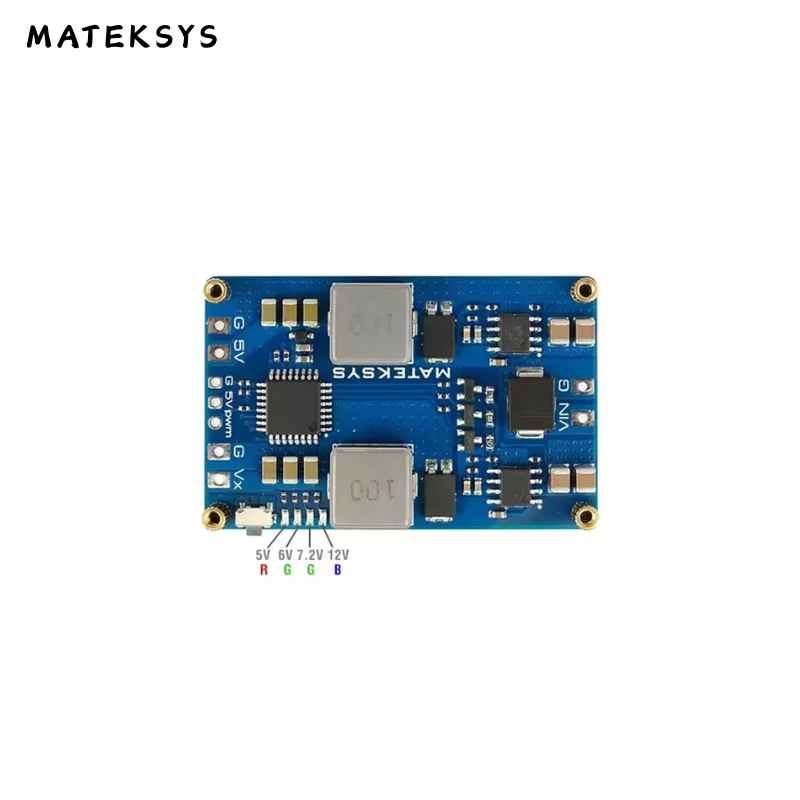 Módulo de alimentação MATEKSYS PM12S-4A 3-14S 9-55V DC PWM para drone FPV/Quadcopter/Avião ESC distribuição de energia