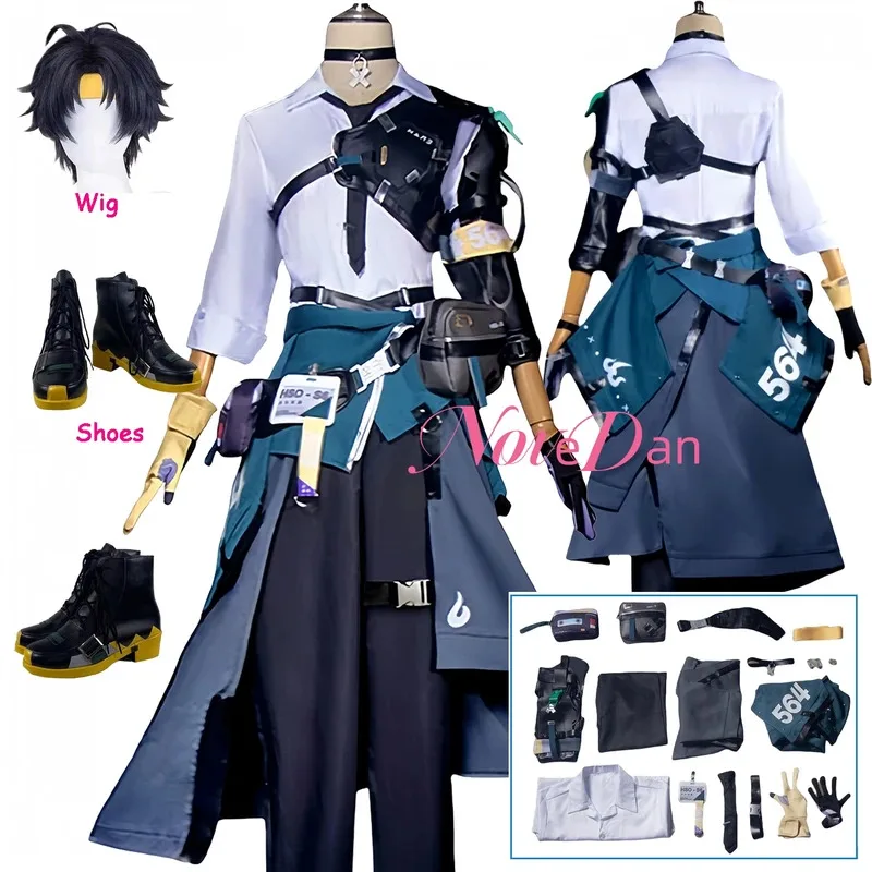 

Game Zenless Zone Zero Asaba Harumasa Cosplay Wig ZZZ Costume Men Woman Roleplay Uniform Anime Halloween Outfit Accessories