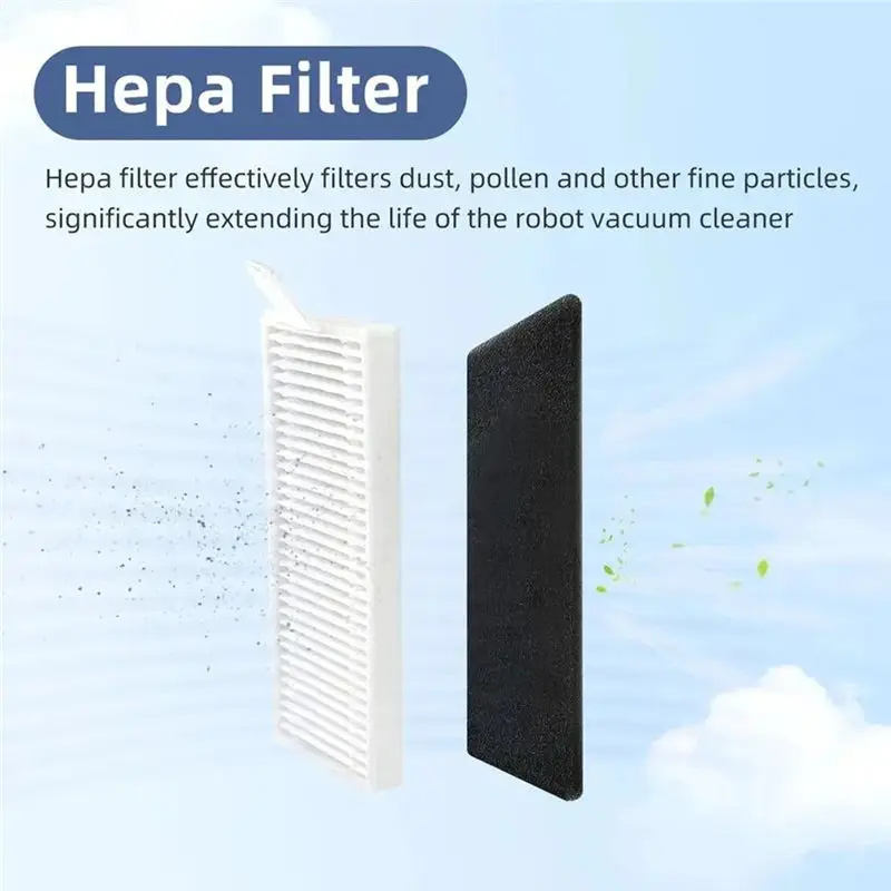 AEE2-For Rowenta Tefal X-Plorer Serie 75 S+ / RG8597WH Roller Side Brush Hepa Filter Mop Cloths Robot Vacuum Cleaner Parts