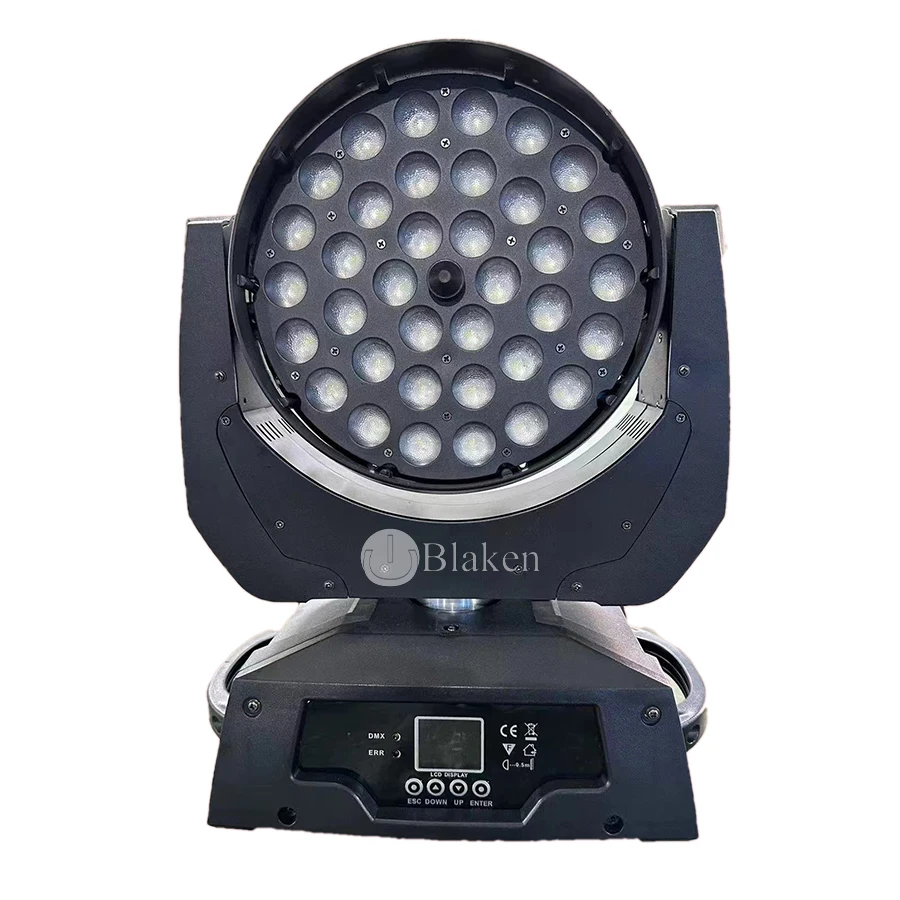 LED Moving Head Light com Flight Case, Luz de lavagem Zoom, Luz de palco, 36x12W, RGBW, 4in 1, 36x18W, 6in 1, 0 Tax, 6PCs