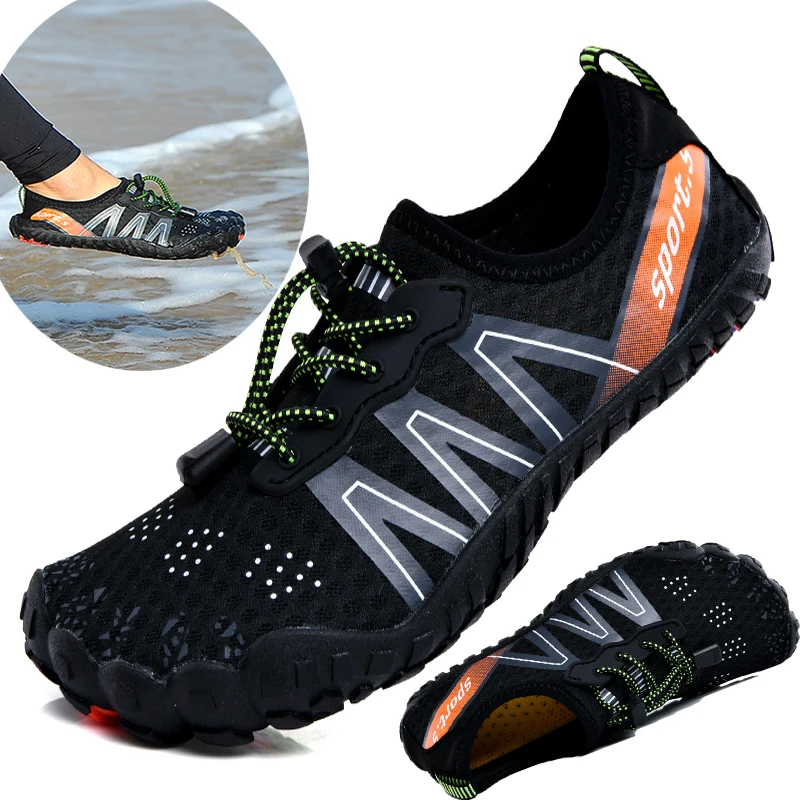 أحذية رياضية مائية جديدة للذكور والإناث بين الوالدين والطفل، أحذية ذات نعل ناعم متعددة الوظائف، لياقة الزوجين، والجري، والسباحة، والوا