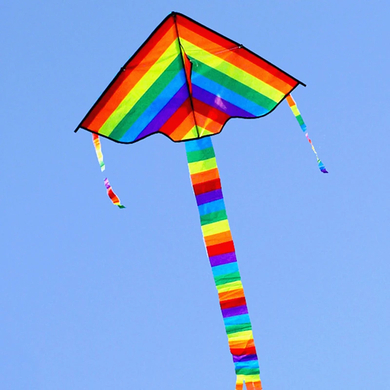 Aquilone per bambini giocattoli volanti delta arcobaleno aquilone aquiloni professionali Giocattoli da esterno aquilone a vento aquiloni da spiaggia linea farfalla aquilone serpente koi