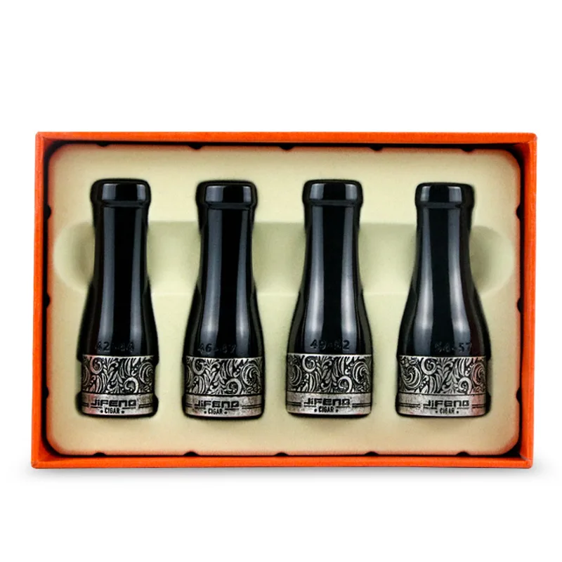 Jifeng monsoon cigar mouthpiece, reusable cigar mouthpiece, cigar mouthpiece extension, four-piece set of cigar mouthpieces