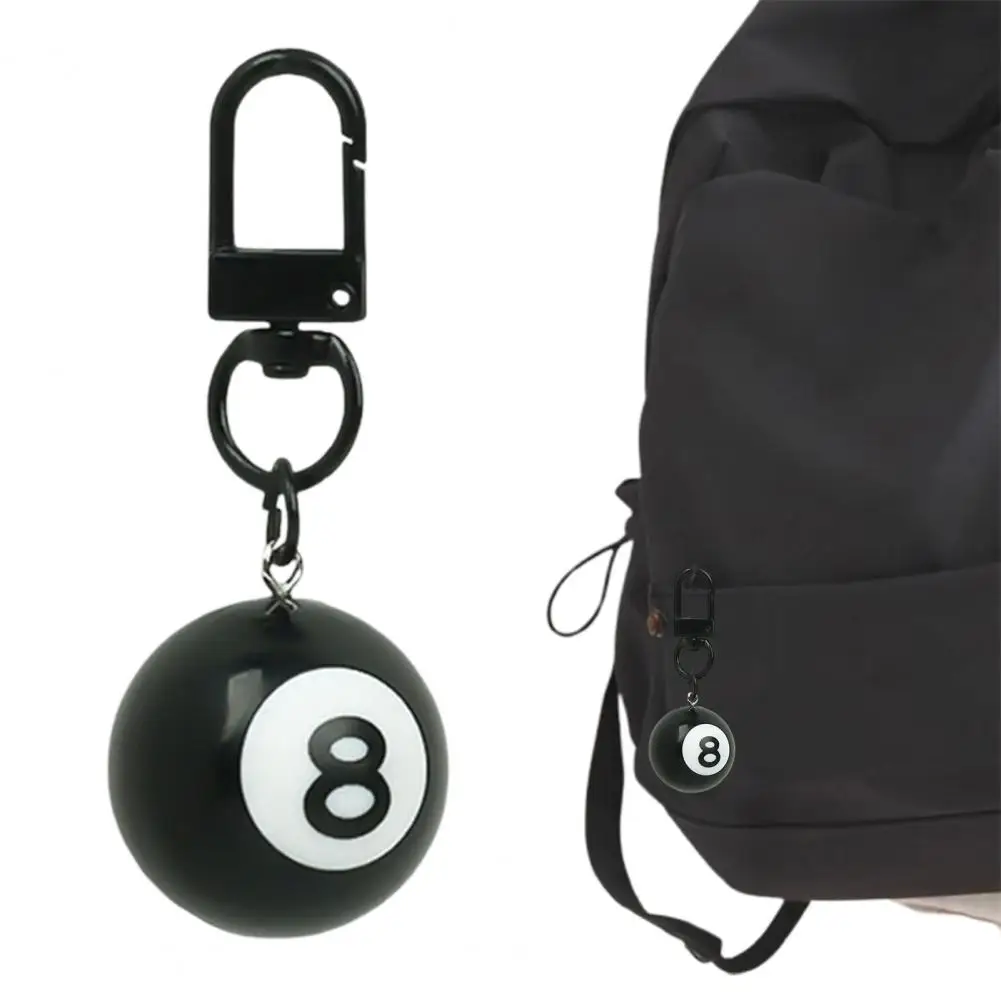 8 Ball Keychain, Billiard Ball Keyring, Pool Player Gift Mini Pool Ball Charm For Billiards Lovers