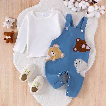 Animal Embroidery Baby Outfit 1
