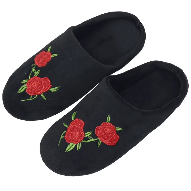 Sepatu untuk wanita musim dingin, sepatu wanita musim dingin, sandal rumah mawar, sepatu kasual wanita, sepatu dalam ruangan, Sandal pasangan, sandal hangat