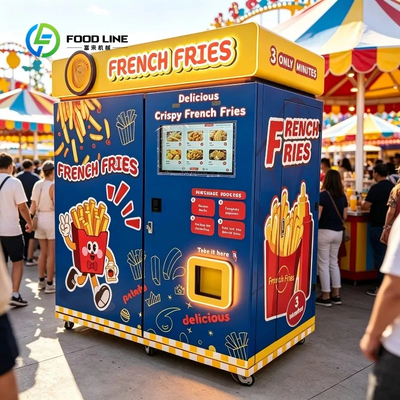Custom Made Smart Fresh French Fries Vending Machine Potato Chips Chicken Nuggets French Fry Vending Machine Automatic