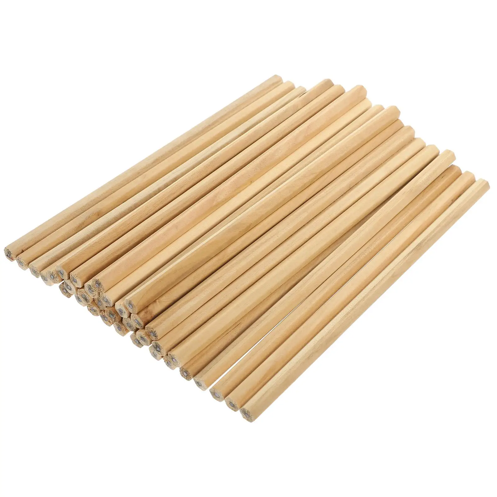 

100 Pcs Natural Wood Pencil For Eco Friendly Unbreakable HB Writing Sketching Student Portable Multi Use Small Half Pencils